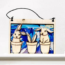 Load image into Gallery viewer, Adorable Bunny Pot Suncatcher – A Whimsical Gift for Plant Lovers!