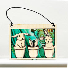 Load image into Gallery viewer, Adorable Bunny Pot Suncatcher – A Whimsical Gift for Plant Lovers!
