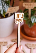 Load image into Gallery viewer, Funny Script Wooden Plant Markers: #Thriving
