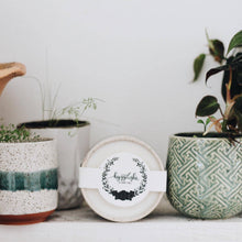Load image into Gallery viewer, Edith | Growing Candles, flower seed-label, eco-friendly: Lavender
