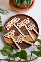 Load image into Gallery viewer, Funny Wooden Plant Markers: &quot;I will survive&quot;
