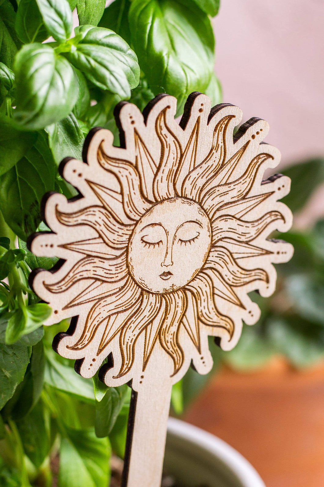 Sunshine Wooden Plant Marker