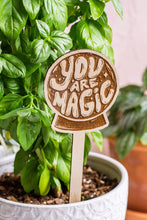 Load image into Gallery viewer, Wooden &quot;Your Are Magic&quot; Plant Marker
