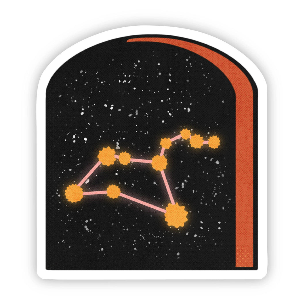 Leo Constellation Zodiac Sticker