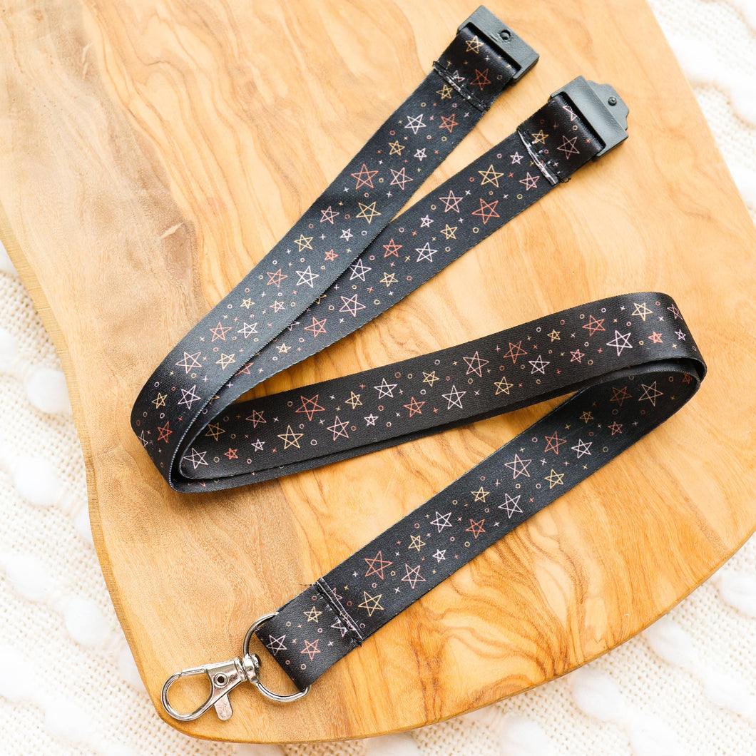 Star Confetti Breakaway Lanyard